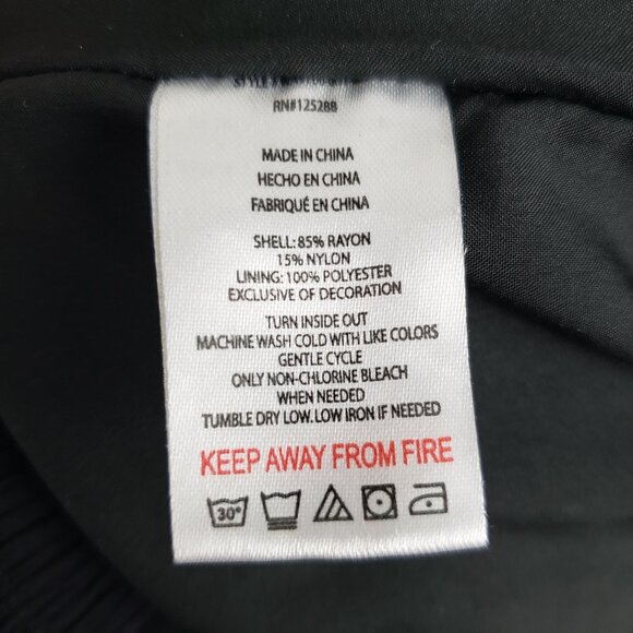 Jason Wu Black Plisse Pleated Bootcut Trousers Dress Pants Womens Size Medium - Picture 8 of 9